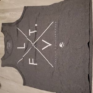 Men’s LVFT grey & white tank top